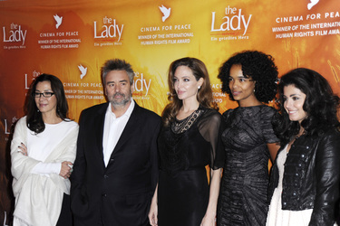 Michelle Yeoh, Luc Besson, Angelina Jolie, Virginie Besson-Silla, Katie Melua