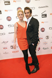 Peer Kusmagk mit Freundin Isabelle Recke