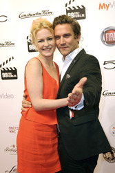 Peer Kusmagk mit Freundin Isabelle Recke