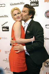 Peer Kusmagk mit Freundin Isabelle Recke