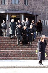 Trauergäste auf der Beerdigung von  Edgar Bessen