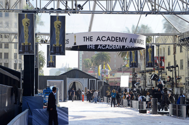 Aufbau für die Oscar-Verleihung 2012