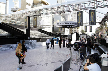 Aufbau für die Oscar-Verleihung 2012