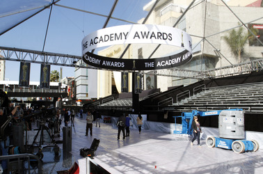 Aufbau für die Oscar-Verleihung 2012