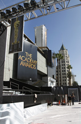 Aufbau für die Oscar-Verleihung 2012