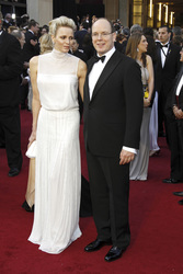 Fürst Albert von Monaco mit Gattin Charlene