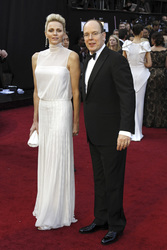 Fürst Albert von Monaco mit Gattin Charlene