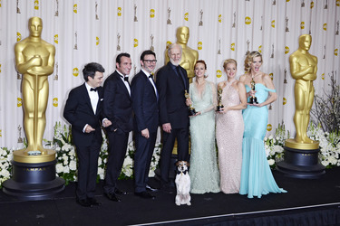 Thomas Langmann, Jean Dujardin, Michel Hazanavicius, James Cromwell, Bérénice Bejo, Uggie the dog, Penelope Ann Miller, Missi Pyle