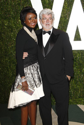 George Lucas mit Gattin Mellody Hobson