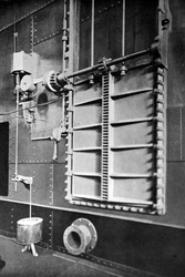 Wasserdichte Tür auf der Olympic