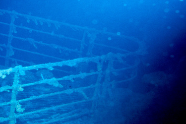 Wrack der Titanic - Schiffsbug