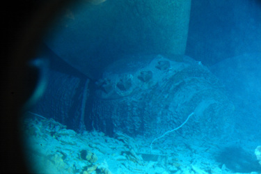 Wrack der Titanic - Backbordschraube