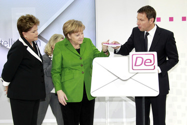 Dilma Rousseff, Angela Merkel, René Obermann