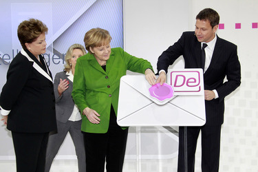 Dilma Rousseff, Angela Merkel, René Obermann