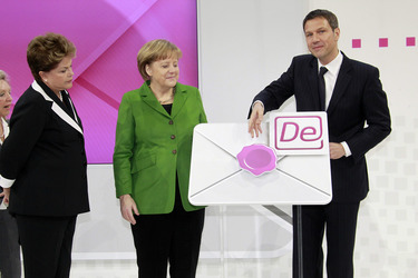 Dilma Rousseff, Angela Merkel, René Obermann