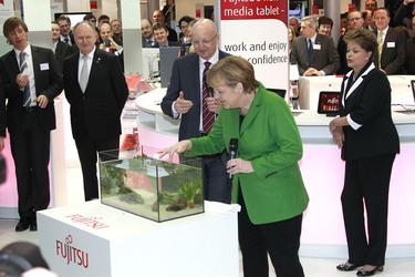 Rolf Schwirz, Angela Merkel, Dilma Rousseff
