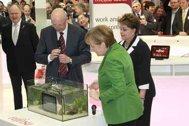 Rolf Schwirz, Angela Merkel, Dilma Rousseff