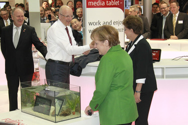 Rolf Schwirz, Angela Merkel, Dilma Rousseff