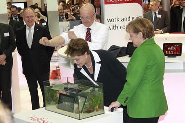 Rolf Schwirz, Angela Merkel, Dilma Rousseff