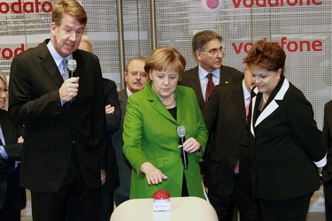 Friedrich Joussen, Angela Merkel, Dilma Rousseff
