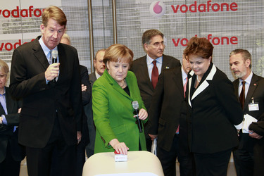 Friedrich Joussen, Angela Merkel, Dilma Rousseff