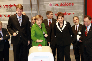 Friedrich Joussen, Angela Merkel, Dilma Rousseff, Stephan Weil