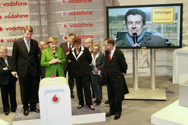 Friedrich Joussen, Angela Merkel, Dilma Rousseff, Stephan Weil