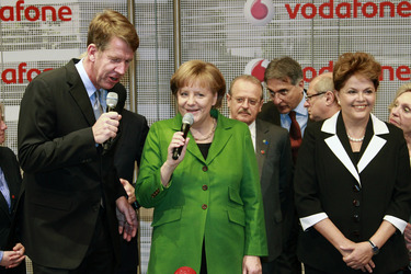 Friedrich Joussen, Angela Merkel, Dilma Rousseff