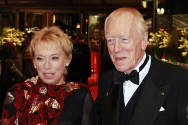 Max von Sydow mit Gattin Catherine Brelet