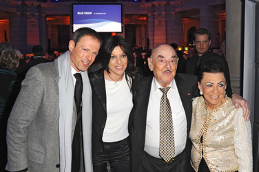 Alice Brauner mit Ehemann Michael Zechbauer, Artur Brauner mit Ehefrau Maria