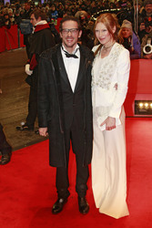 Oskar Roehler mit Gattin Alexandra Fischer-Roehler