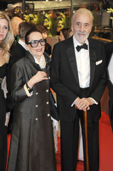 Christopher Lee mit Gattin Gitte