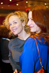 Katja Riemann mit Begleitung