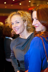 Katja Riemann mit Begleitung