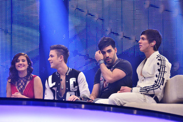 Vanessa Krasniqi, Luca Hänni, Hamed Anousheh, Joey Heindle