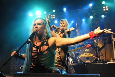 Michael Starr, Satchel, Lexxi Foxxx (Steel Panther)