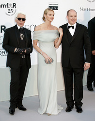 Karl Lagerfeld, Charlene Wittstock, Fürst Albert II. von Monaco