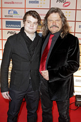 Leslie Mandoki mit Sohn Gabor