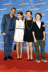 Wladimir Kaminer mit  Frau Olga, Tochter Nicole und Sohn Sebastian