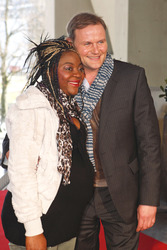 Devid Striesow mit Gattin Francine