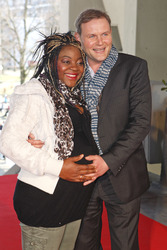 Devid Striesow mit Gattin Francine