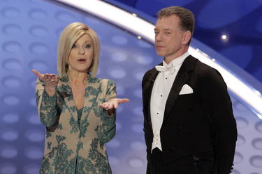 Carmen Nebel mit Turniertänzer