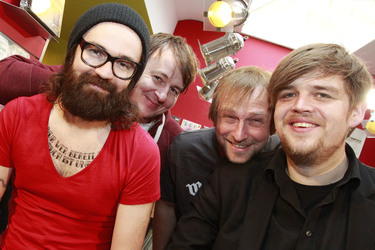 Sascha Eigner, Andreas 'Becks' Becker, Marco 'Hont' Hontheim, Nicholas Müller (Jupiter Jones)