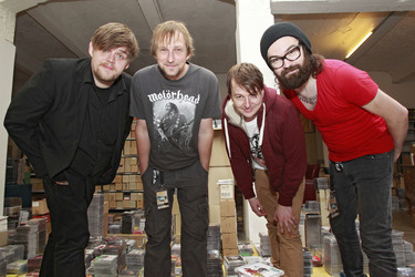 Nicholas Müller, Marco 'Hont' Hontheim, Andreas 'Becks' Becker, Sascha Eigner (Jupiter Jones)