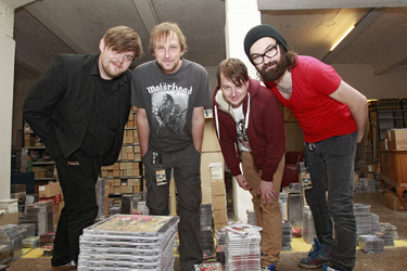 Nicholas Müller, Marco 'Hont' Hontheim, Andreas 'Becks' Becker, Sascha Eigner (Jupiter Jones)