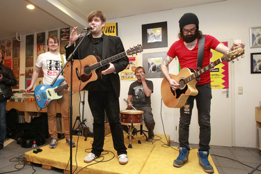 Andreas 'Becks' Becker, Nicholas Müller, Marco 'Hont' Hontheim, Sascha Eigner (Jupiter Jones)
