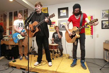 Andreas 'Becks' Becker, Nicholas Müller, Marco 'Hont' Hontheim, Sascha Eigner (Jupiter Jones)