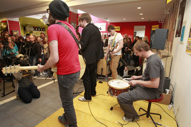 Sascha Eigner, Nicholas Müller, Andreas 'Becks' Becker, Marco 'Hont' Hontheim (Jupiter Jones)