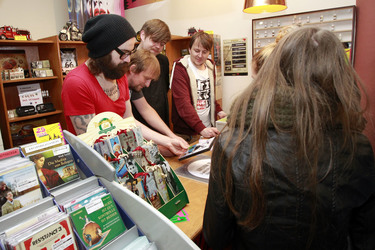 Sascha Eigner, Marco 'Hont' Hontheim, Nicholas Müller, Andreas 'Becks' Becker (Jupiter Jones)