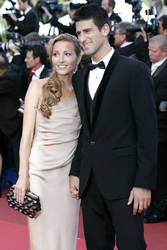 Novak Djokovic mit Freundin Jelena Ristic